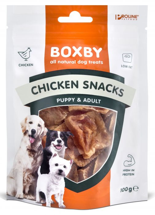 PROLINE – BOXBY CHICKEN SNACKS 100GR