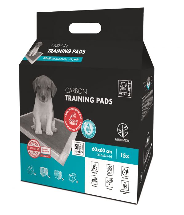 M-PETS - CARBON TRAINING PADS 60X60 15PCS
