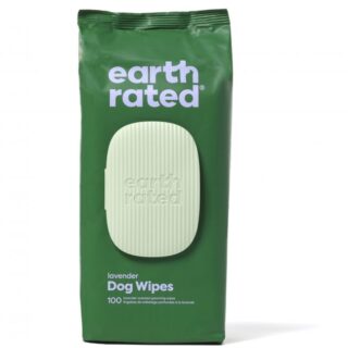 EARTH RATED-100 LAVENDER GROOMING WIPES