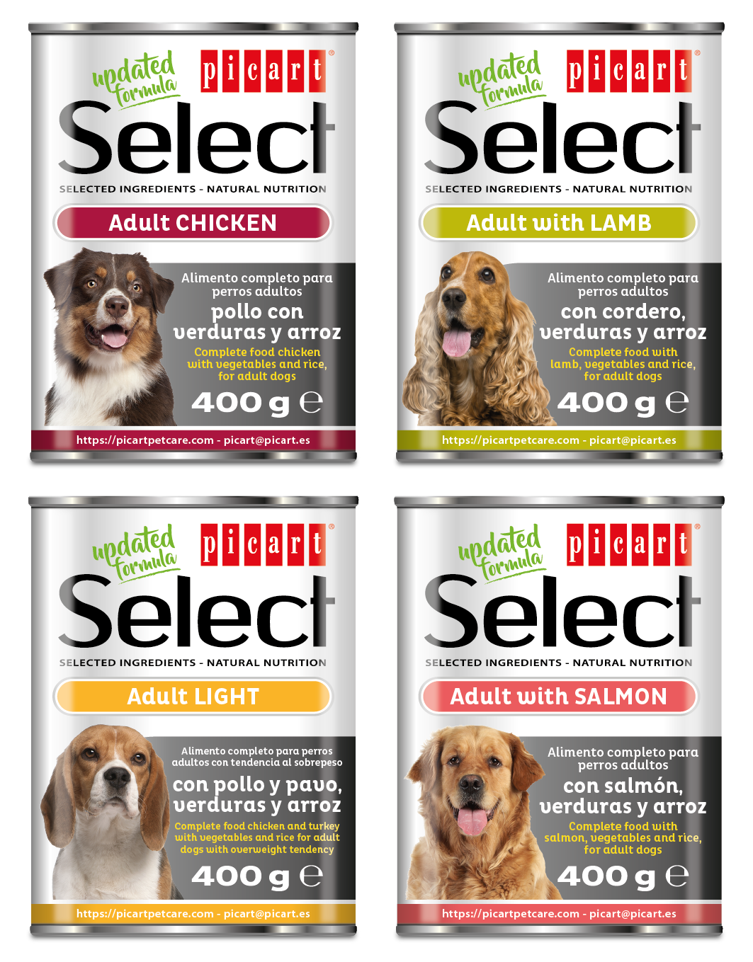 Select Dog Adult Cans 400 G Copia