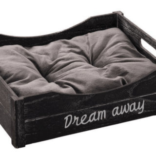 BASKET CLIO WOOD RECTANGULAR + CUSHION