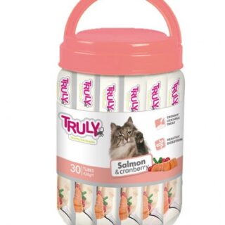 TRULY - CREAMY LICKABLES SALMON & CRANBERRY 420GR