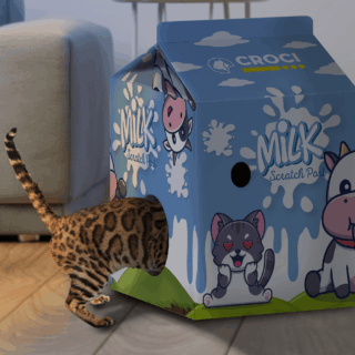 CAT HOUSE MILK 34X34X49 CM