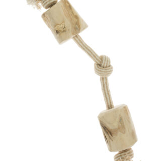 Rope with knots and coffee wood