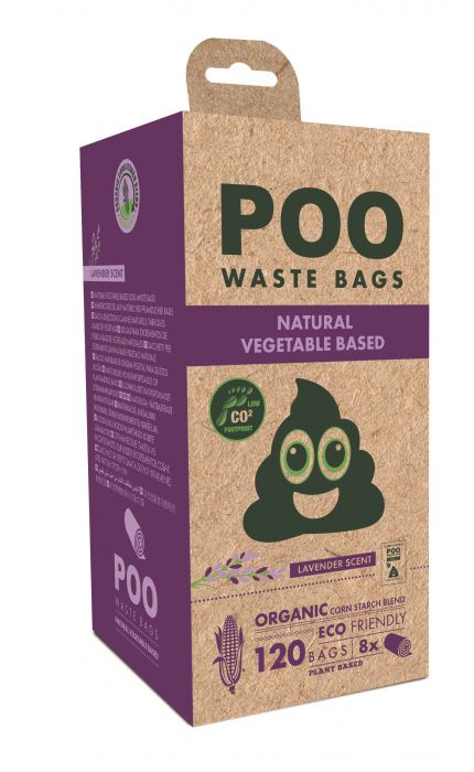 M-PETS - 120 COUNT ORGANIC LAVENDER SCENTED POO BAGS
