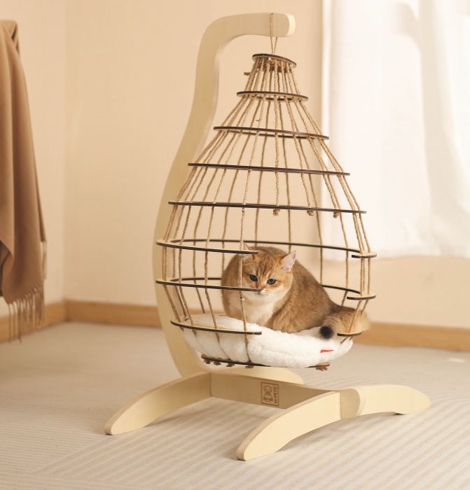 M-PETS - CLOUD HANGING CAT BED WITH CUSHION