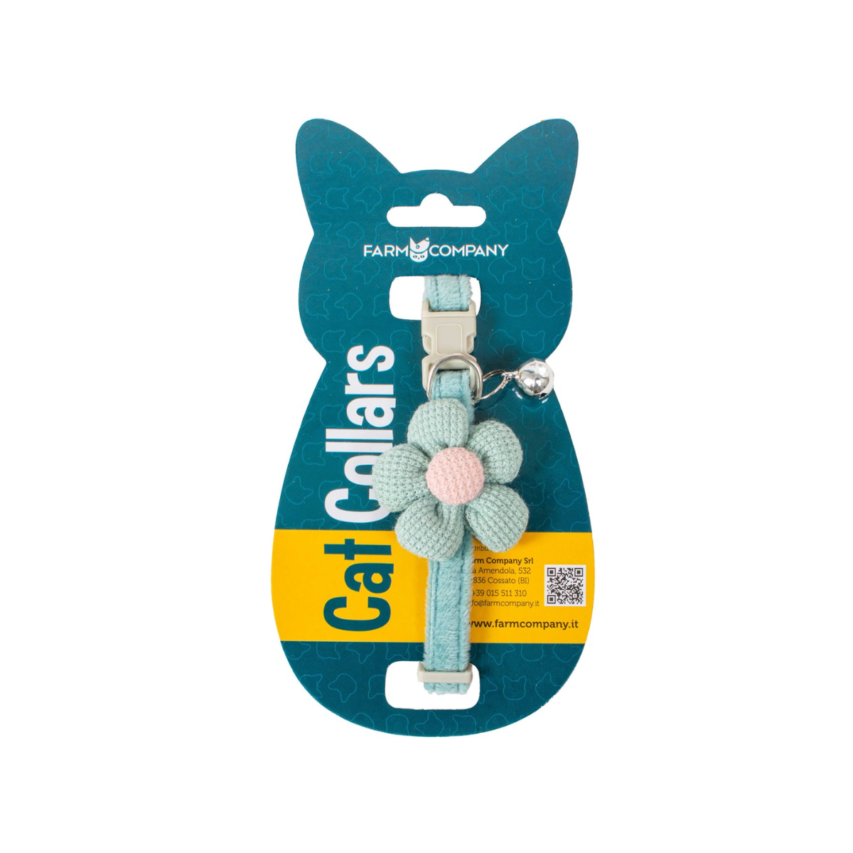 Soft Cat Collar with Bow safety buckle 10x30cm / Assorted Colors