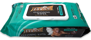 Prince Cleansing Wipes Anti-Bacterial 60cs
