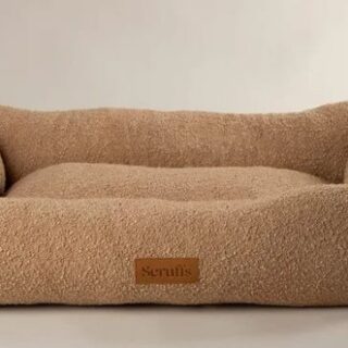 SCRUFFS - BOUCLE DESERT BROWN BOX BED S