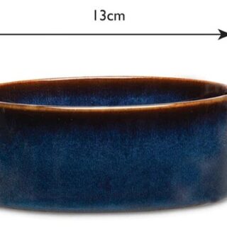 SCRUFFS - MIDNIGHT BLUE FOOD BOWL 13CM