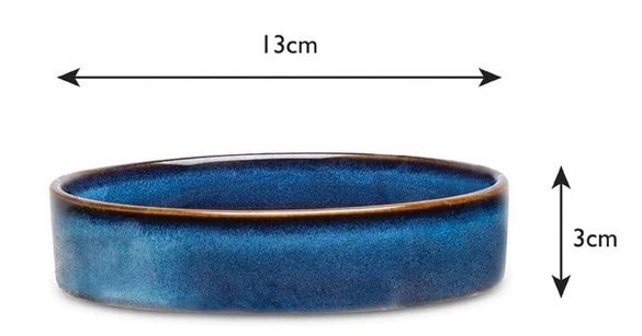 SCRUFFS - MIDNIGHT BLUE PET SAUCER 13CM