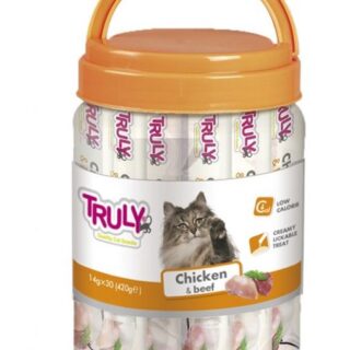 TRULY - CREAMY LICKABLES CHICKEN & BEEF 420GR