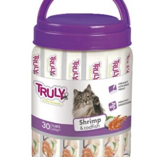TRULY - CREAMY LICKABLES SHRIMP & CODFISH 420GR