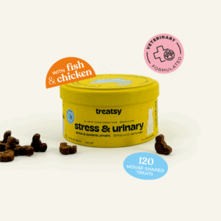 Treatsy – Stess & Urinary Chews for Cats / 120 tabs