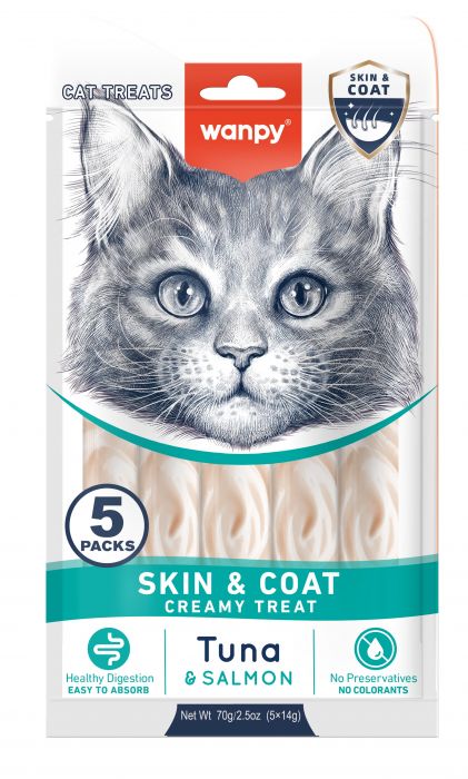 WANPY - CREAMY LICKABLE SKIN & COAT 70gr
