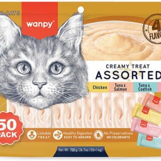 WANPY - POUCH CREAMY LICKABLES MIX FLAVOURS 700GR