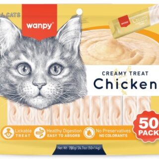 WANPY - POUCH CREAMY LICKABLES CHICKEN 700GR