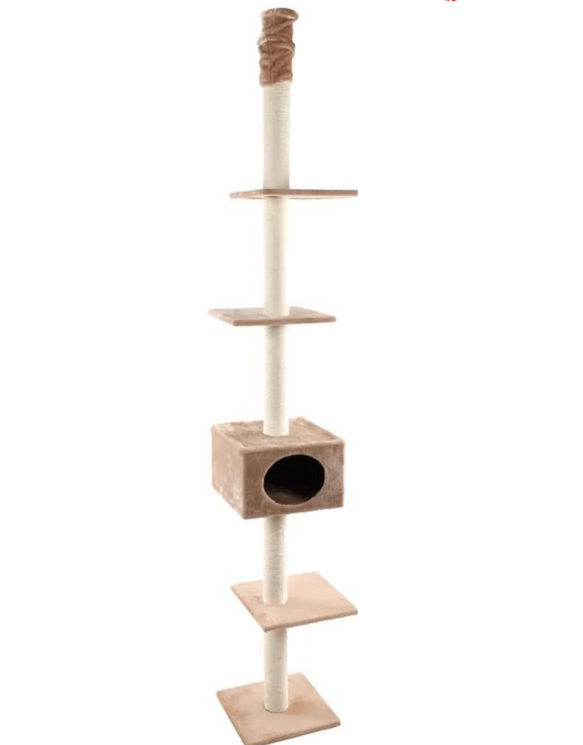 SCRATCH POLE BARWA BEIGE 35x35x263CM
