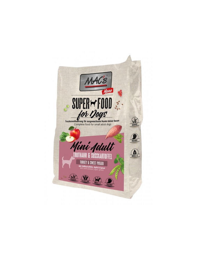 Macs Dog Mono Mini Adult Turkey with Sweet Potato