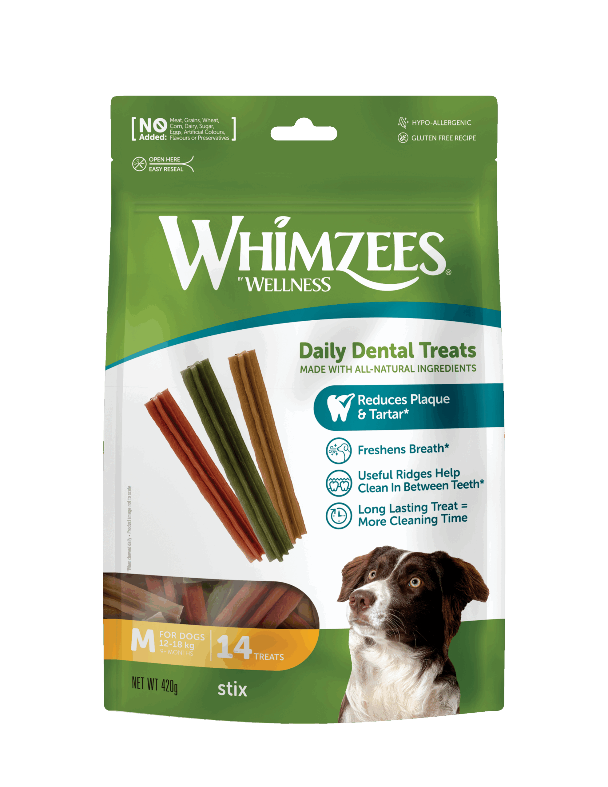 Whimzees Stix Medium (14pcs/420g)