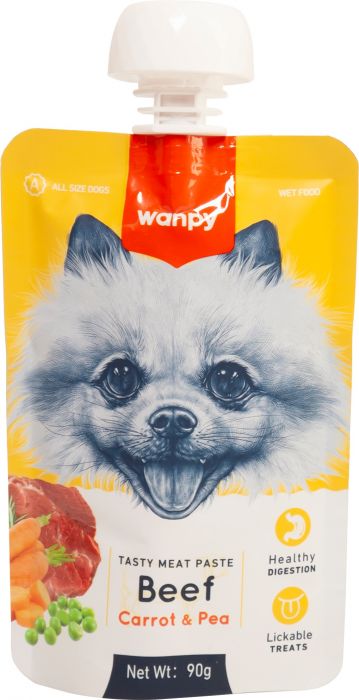 WANPY - TASTY MEAT BEEF & CARROT 90GR
