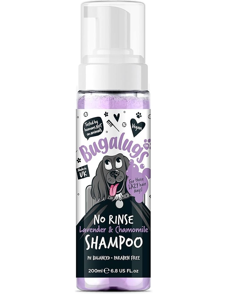 BUGALUGS DOG NO RINSE SHAMPOO LAVANDER