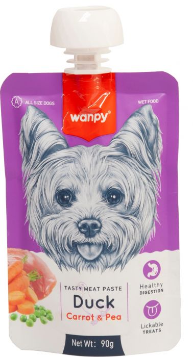 WANPY - TASTY MEAT DUCK & CARROT 90GR
