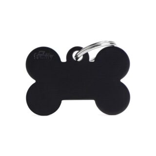 My Family ID Tag Basic collection Big Bone Black in Aluminum