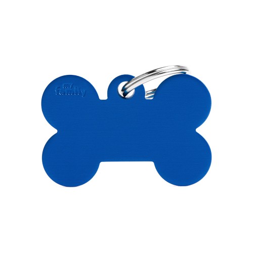 My Family ID Tag Basic collection Big Bone Blue in Aluminum