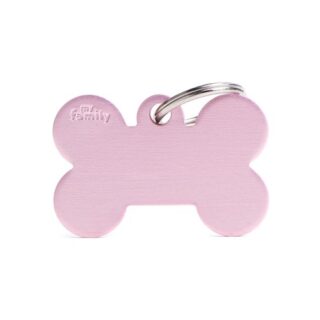 My Family ID Tag Basic collection Big Bone Pink in Aluminum