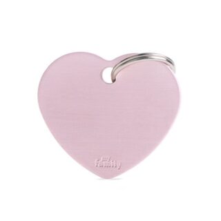 My Family ID Tag Basic collection Big Heart Pick in Aluminum