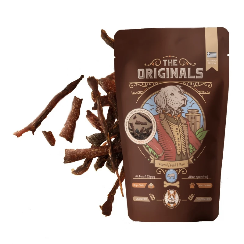 The Originals Grain Free / Gluten Free Pork Sticks for Adult & Puppy 80g