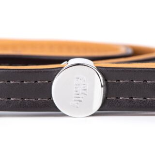 MyFamily Hermitage Dog Leash in Genuine Italian Brown Leather