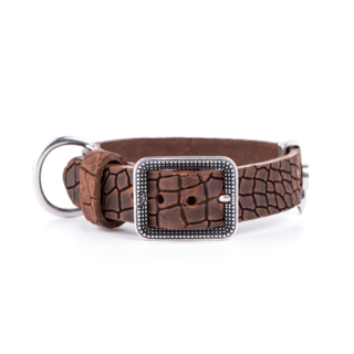 MyFamily Tucson Dog Collar in Genuine Italian  Leather