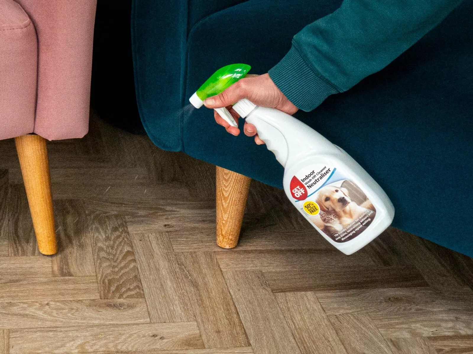 GET OFF Indoor Wash Off Cleaner Neutraliser 500ml +50% extra free