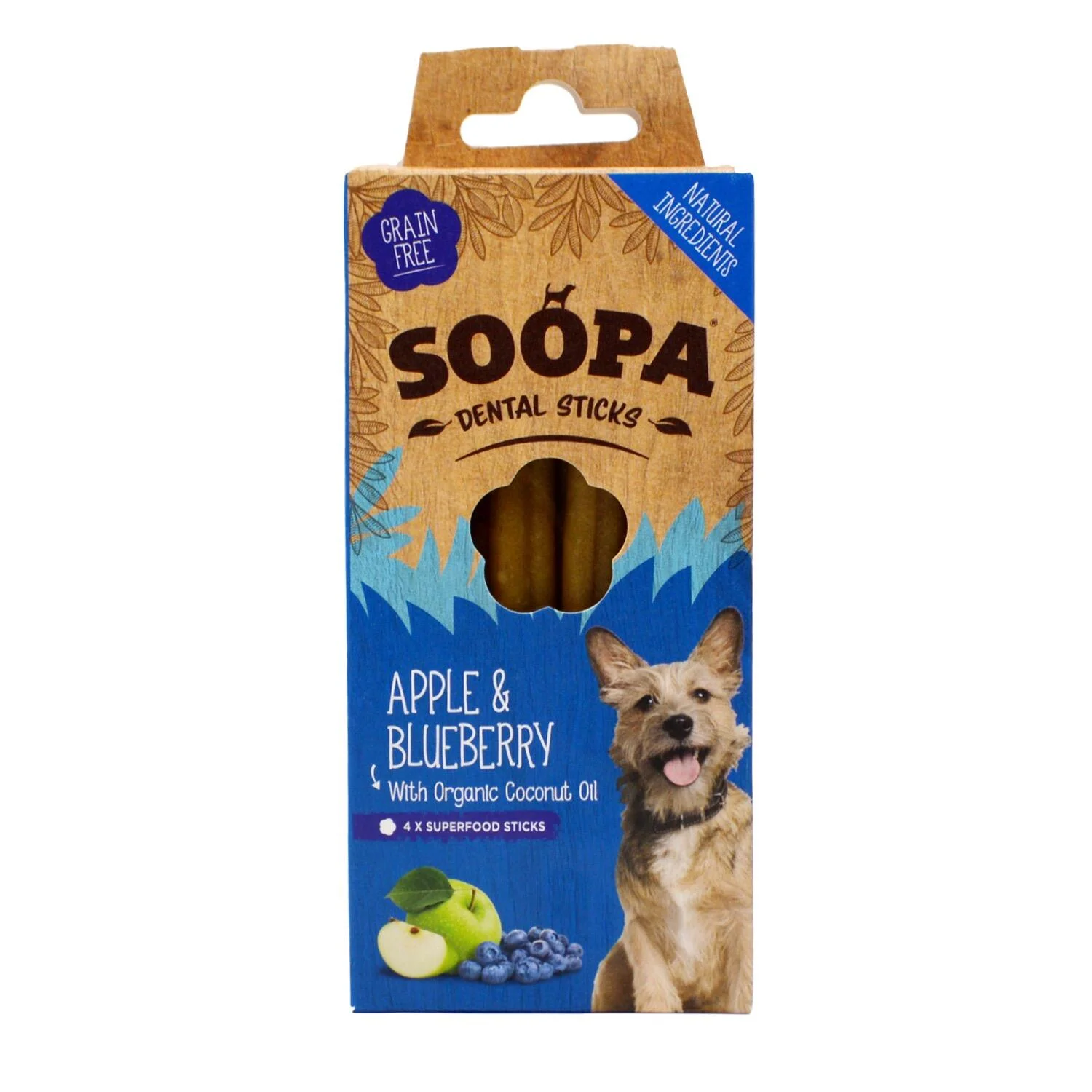 SOOPA Apple&Blueberry Sticks 100g
