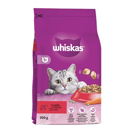 WHISKAS DRY ADULT BEEF